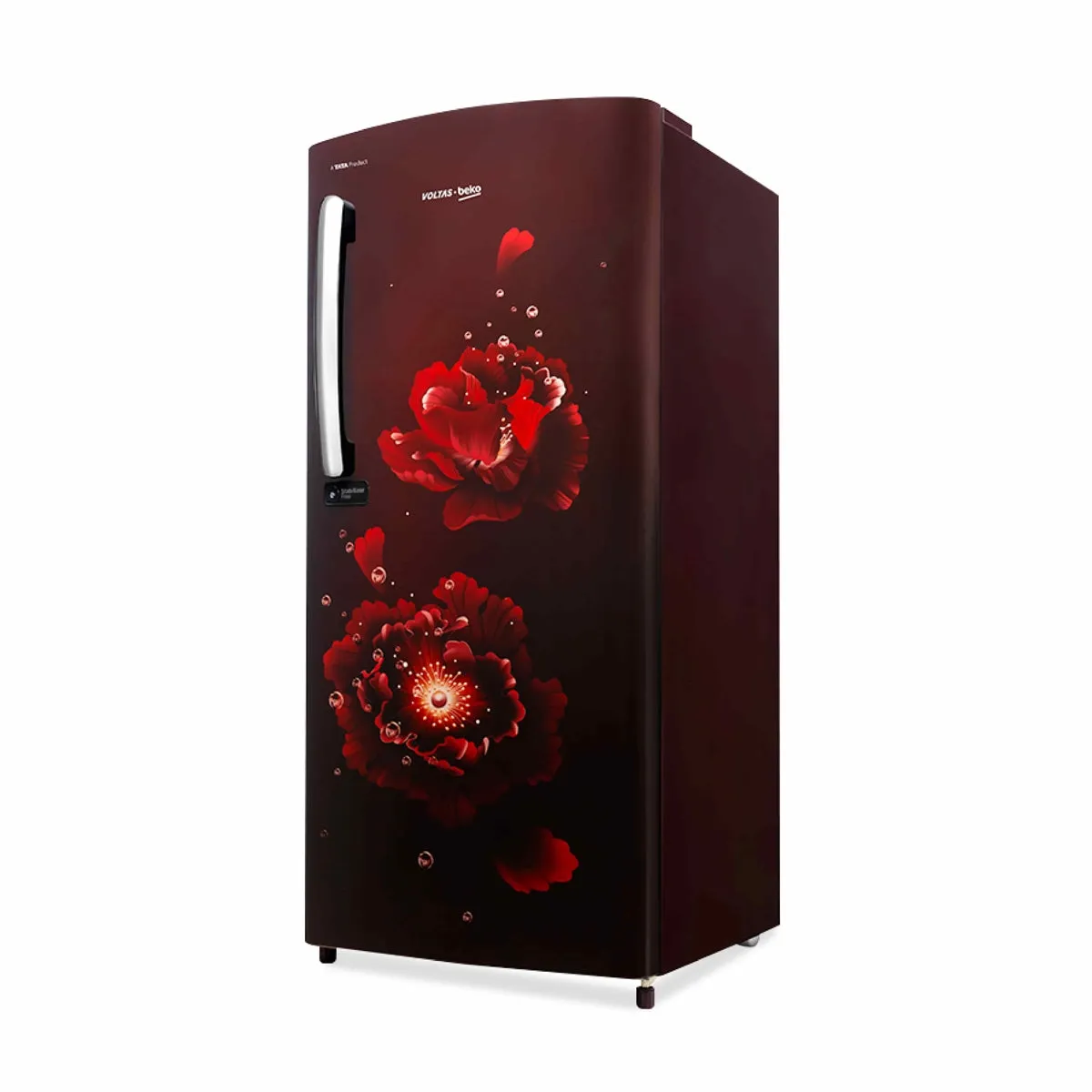 Voltas Beko 185 L, 4 Star, Single Door DC Refrigerator (Fairy Flower Wine)