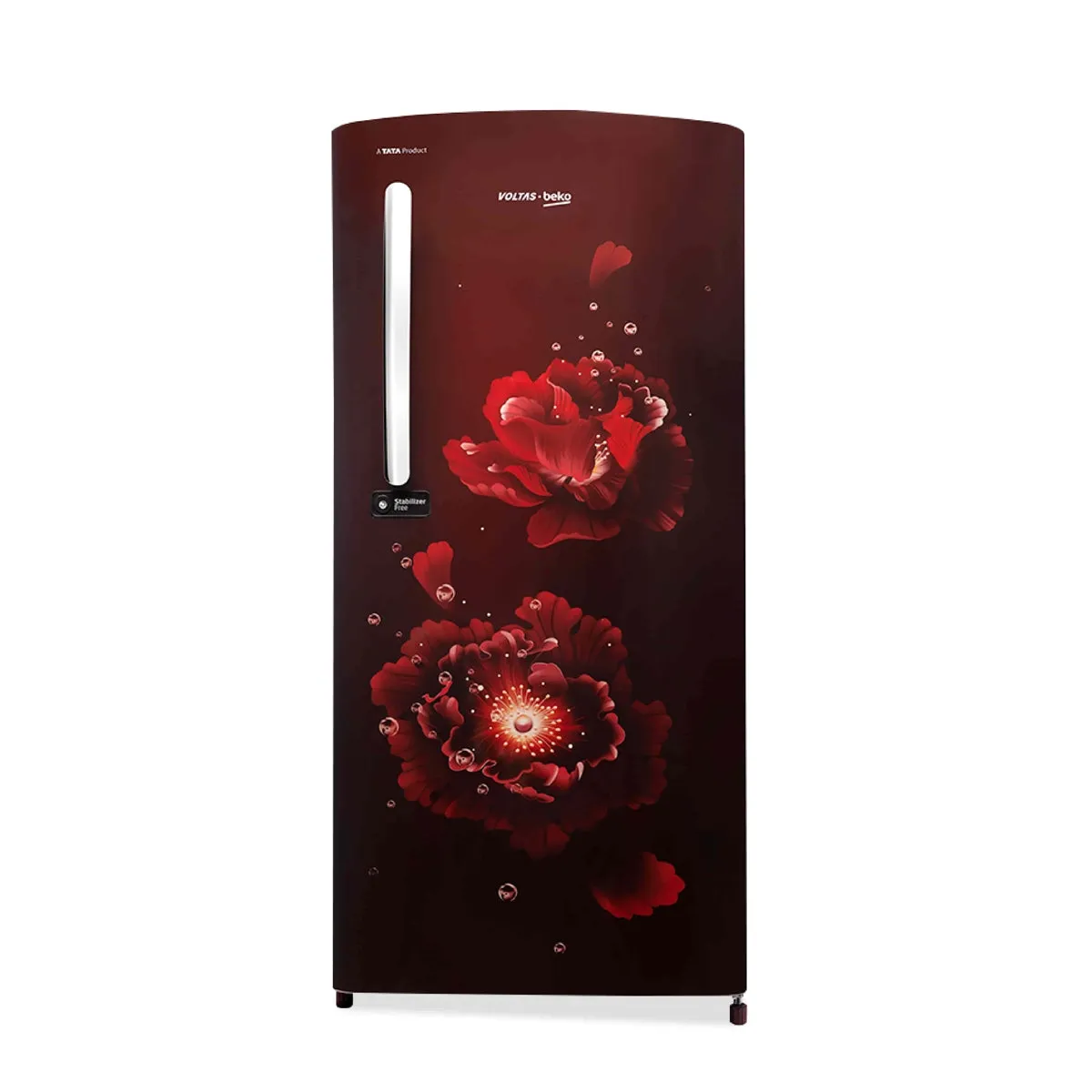 Voltas Beko 185 L, 4 Star, Single Door DC Refrigerator (Fairy Flower Wine)