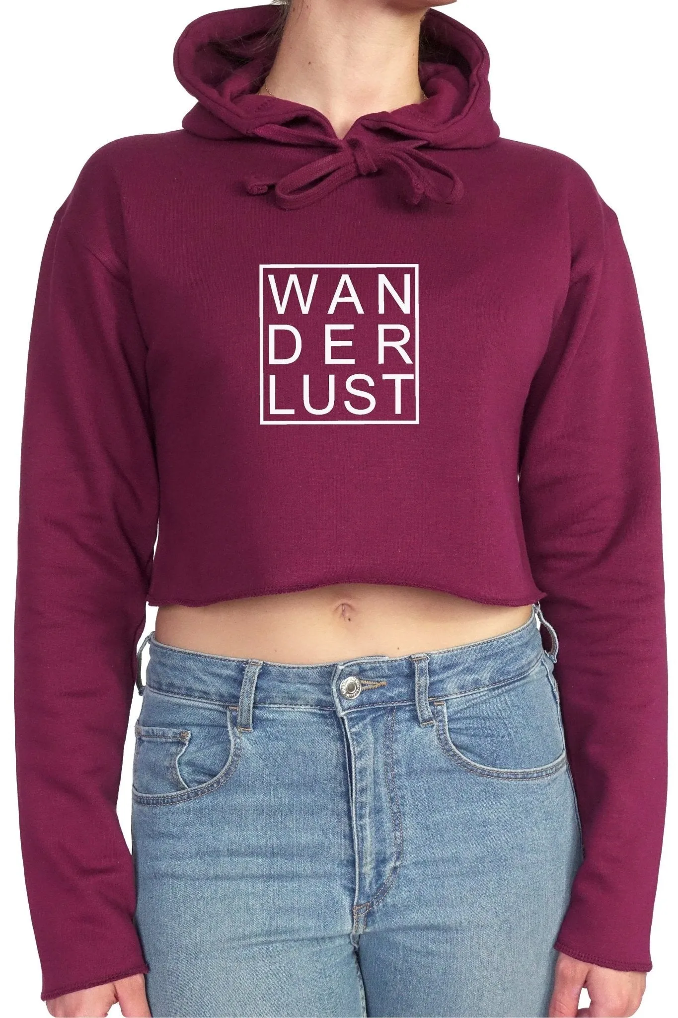 WANDERLUST || Organic Cotton || Crop Hoodie