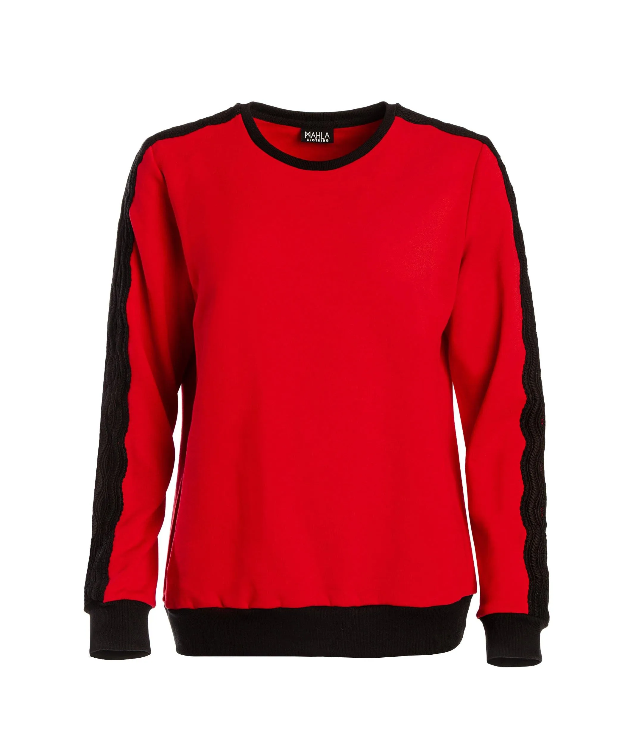 Wavy Sweatshirt Chili Freaking Red