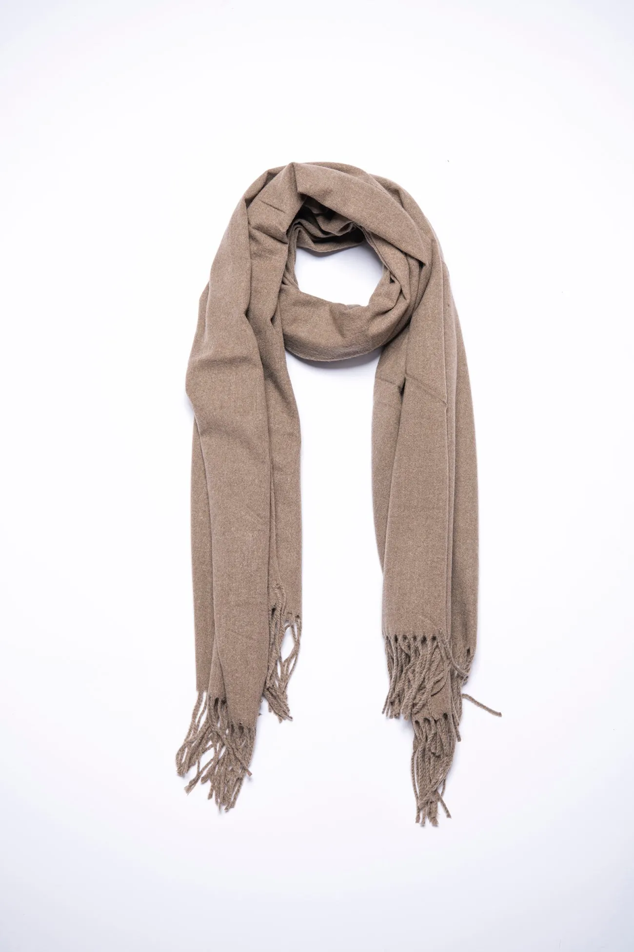 WOOL PLAIN SCARF