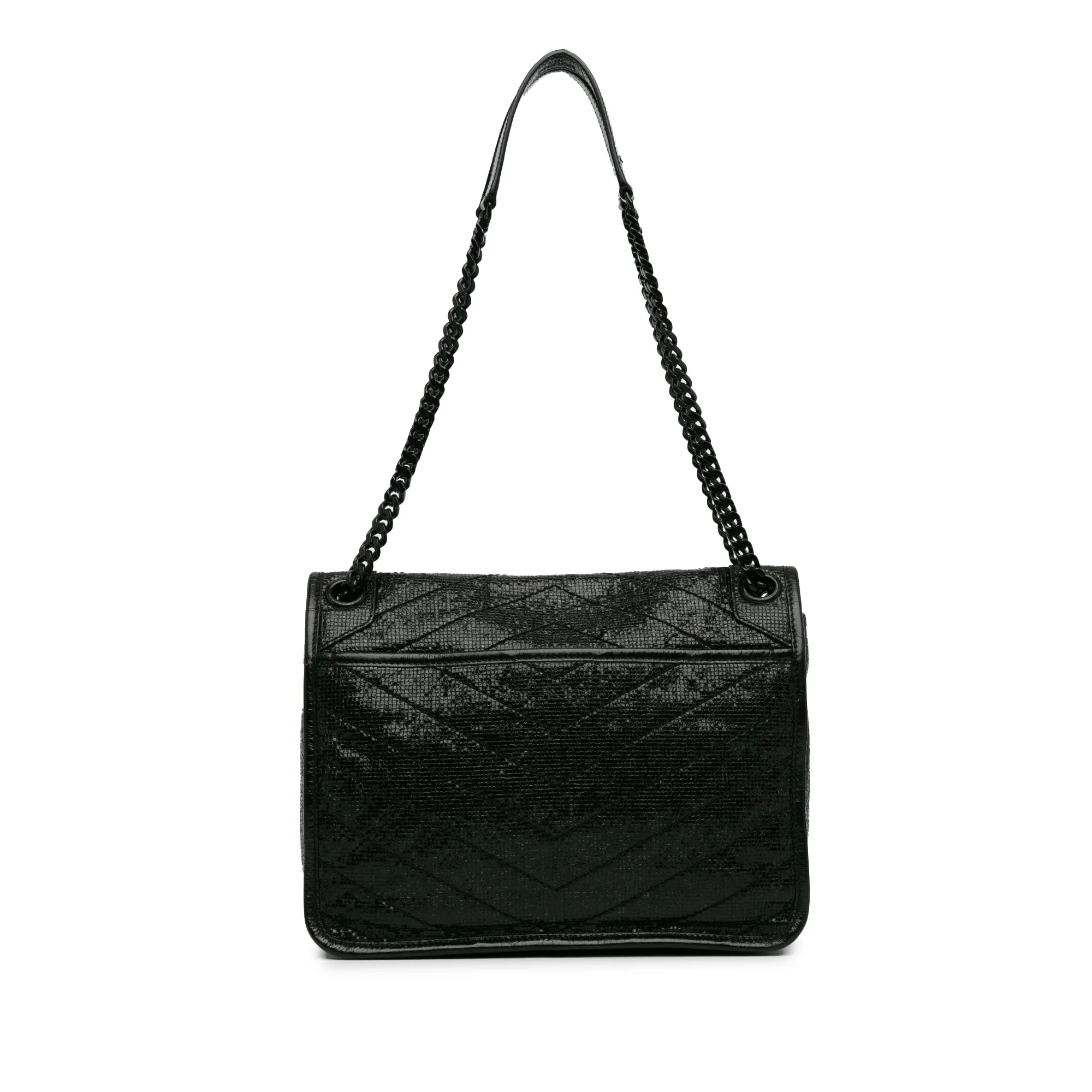 Yves Saint Laurent Niki Medium Black Patent Leather